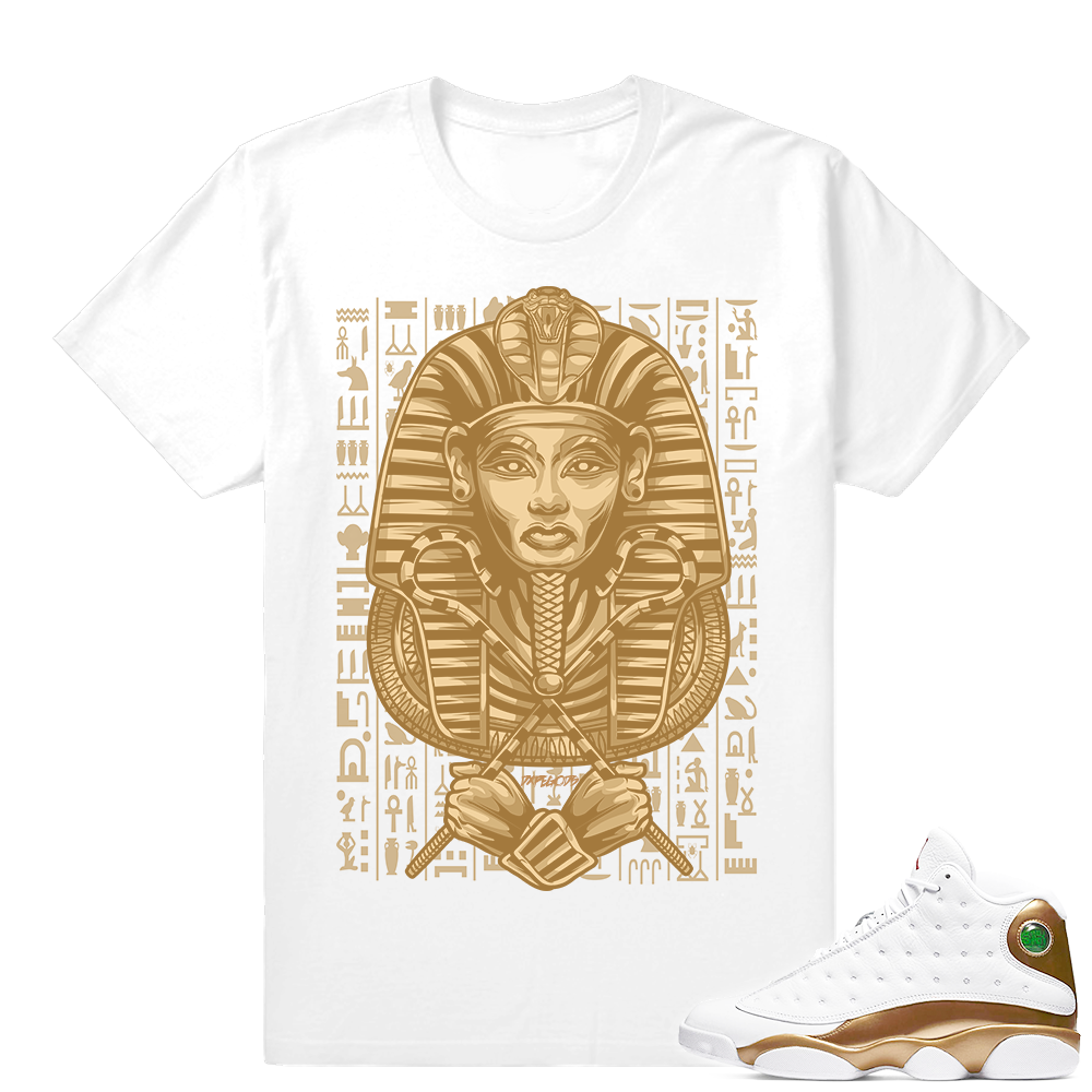 Match Air Jordan 13 DMP | Dxpe Gods Pharoah | White T shirt