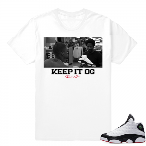 Jordan 13 He Got Game OG shirt  Keep it OG  White tee