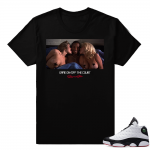 Jordan 13 He Got Game match shirt  Game ON / Off the Court (full color version)  Black tee