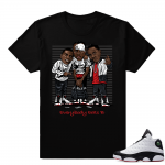 Jordan 13 He Got Game shirts  Everybody Eats B  Black tee