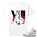 Jordan Retro 13 - History of Flight T shirt - Rare AIr XIII - White