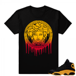 Match Jordan 13 shirts | Medusa Drip | Black shirt