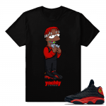 Bred 13s - Lil Yachty x Bred 13 Sneaker Streetwear t shirt - Black