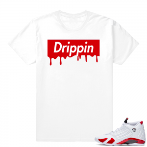 Candy Cane 14s | Drip Box | White Shirt