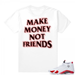 Candy Cane 14s | Money Not Friends | White Shirt