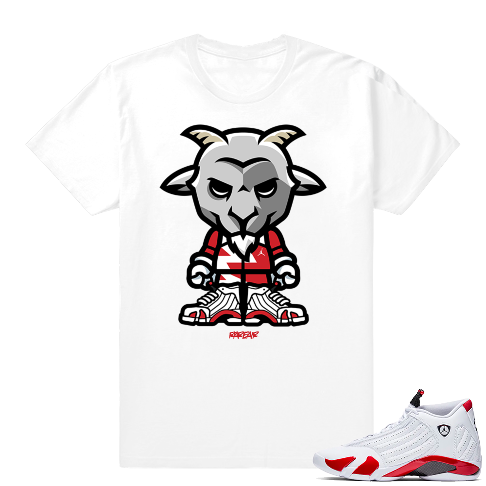 Candy Cane 14s | Rare Air Goat | White Shirt