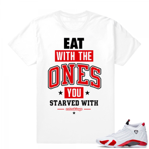 Candy Cane 14s | EAT | White Shirt