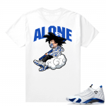 Jordan 14 Hyper Royal Matching Sneaker Tees Shirt - White - Alone