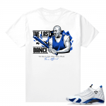 Jordan 14 Hyper Royal Matching Sneaker Tees Shirt - White - Goat Talk