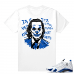 Jordan 14 Hyper Royal Matching Sneaker Tees Shirt - White - Joker