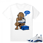 Jordan 14 Hyper Royal Matching Sneaker Tees Shirt - White - My Precious