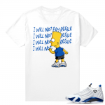 Jordan 14 Hyper Royal Matching Sneaker Tees Shirt - White - Will Not Pay Resale