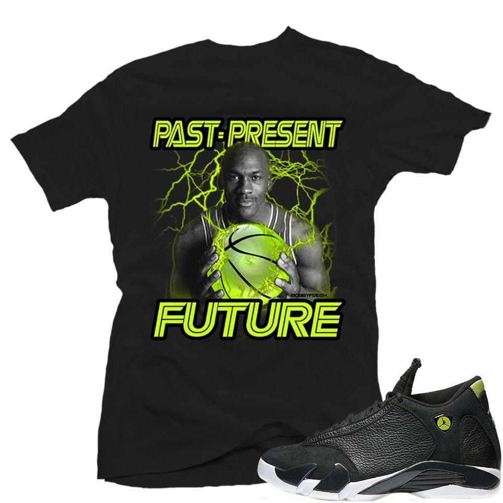 Match Indiglo 14s Jordan Retro| MJ Indiglo |Black T shirt