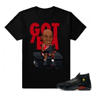 Jordan 14 Last Shot Shirt outfit  Got Em  Black tee