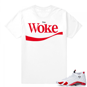 Candy Cane 14s | Stay Woke | White Shirt