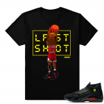 Jordan 14 last shot shirt match  Shot Clock Black tee