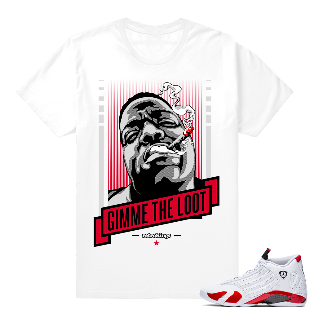 Candy Cane 14s | Gimme the Loot | White Shirt