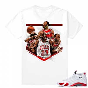 Candy Cane 14s | MJ Tribute | White Shirt