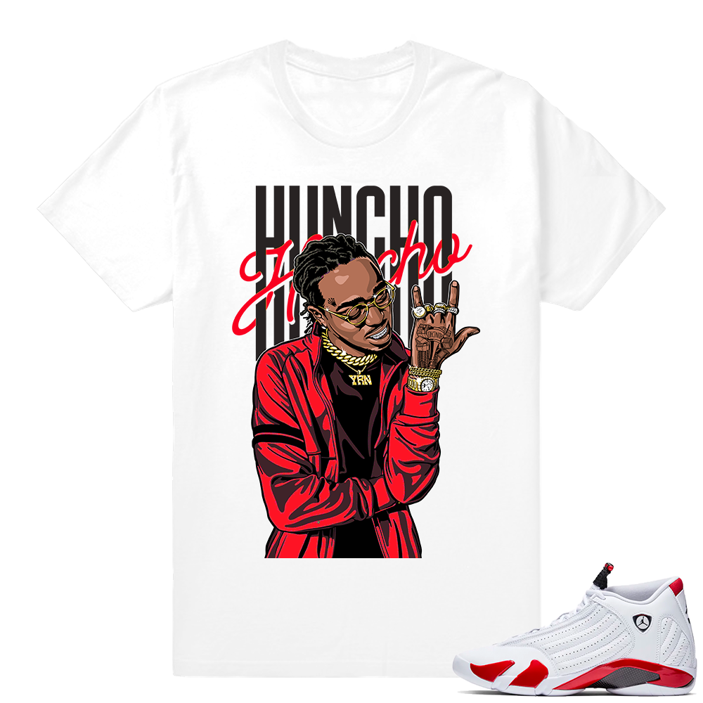 Candy Cane 14s | Huncho Flex | White Shirt