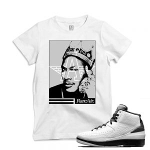 Match Air Jordan 2 Wing it| 'MJ King' | White T shirt