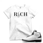 Match Air Jordan 2 Wing it| 'Country Club Rich' | White T shirt