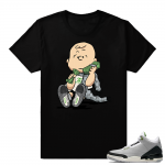 Match Jordan 3 Chlorophyll | Designer Charlie Brown | Black shirt