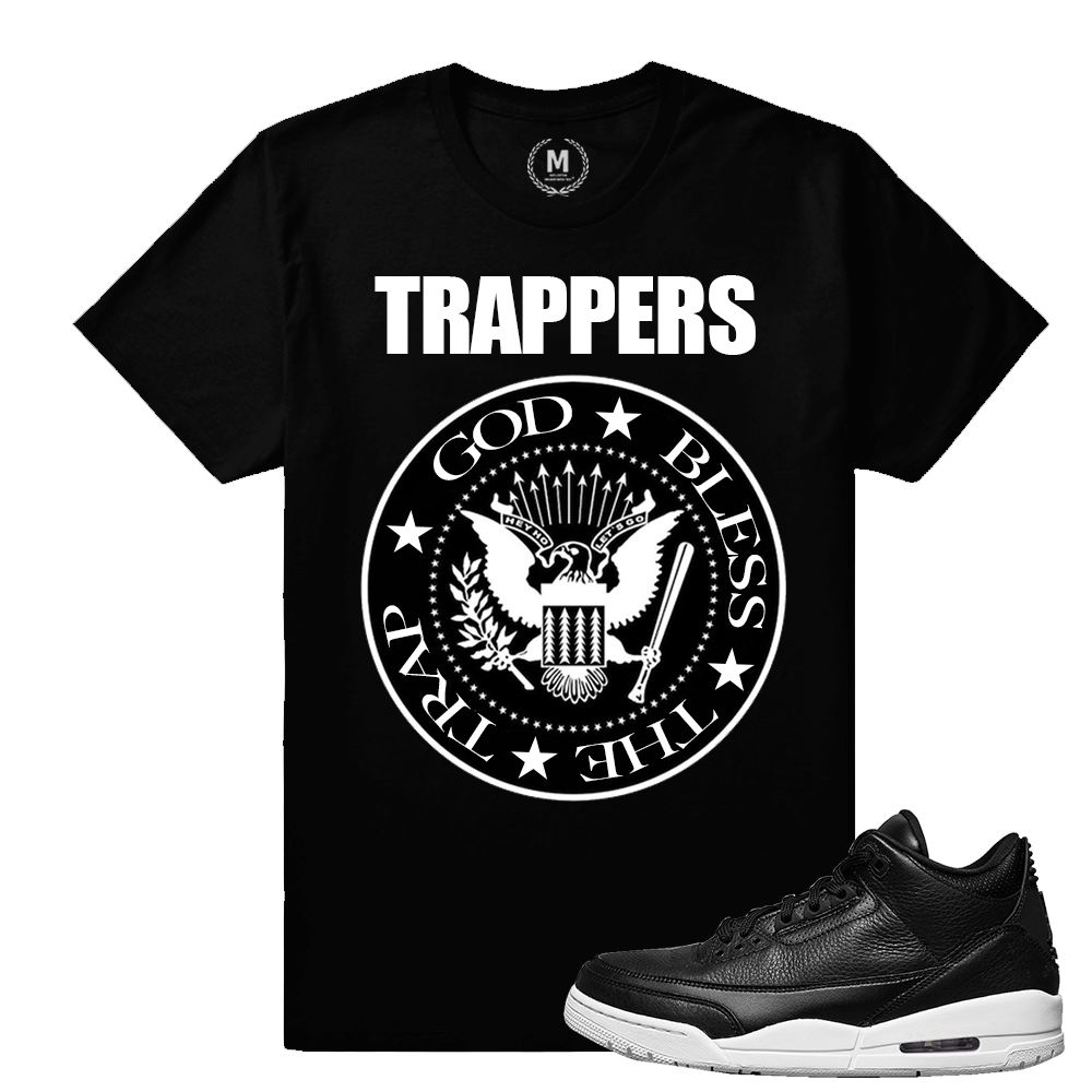 Match Cyber Monday / Premium Icon 3s | Trappers Anthem | Black t shirt