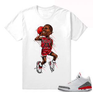 Jordan 3 Katrina Match Shirt  Hall of Fame Slam White tee