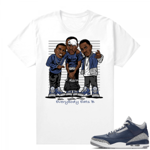 Jordan 3 Navy shirts to match White Everybody Eats B