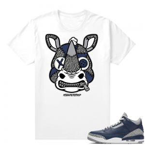 Jordan 3 Navy shirts to match White Rhino