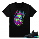 Jordan 3 Quai 54 shirts to match sneakers  Biggie  Black tee