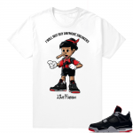 Jordan 4 Bred | Sneakerhead Pinocchio | White Shirt