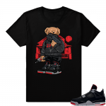 Jordan 4 Bred | Trap Bear | Black Shirt