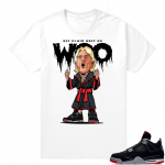 Jordan 4 Bred | Ric Flair Drip | White Shirt