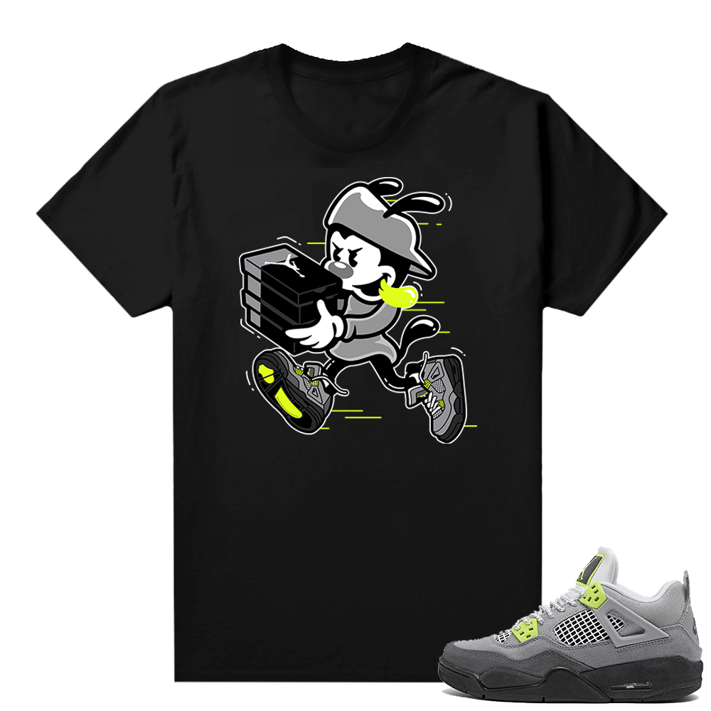 Jordan 4 Neon Air Max 95 shirts - Black - Double Up