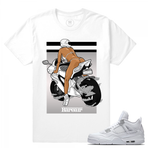 Match Air Jordan 4 Pure Money | Burnout | White T shirt