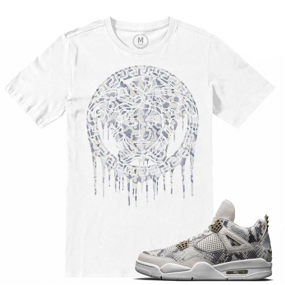 Jordan 4 Snakeskin Premium | Medusa Drip | White T shirt