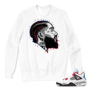 Jordan 4 What the Crewneck Sweatshirt White - Prolific