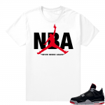 Jordan 4 Bred | Never Broke Again | White Shirt