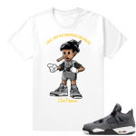 Jordan 4 Cool Grey | Sneakerhead Pinocchio | White Shirt