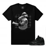 Jordan 5 Pinnacle Black T shirt - Victory - Black