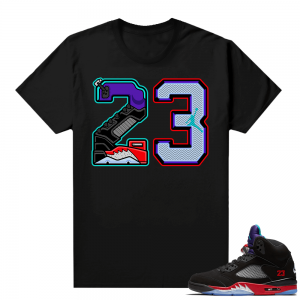 Jordan 5 Top 3 OG shirts - Black - 23