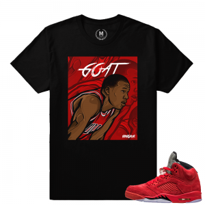 Jordan 5 shirts - Goat Rare Air - Black