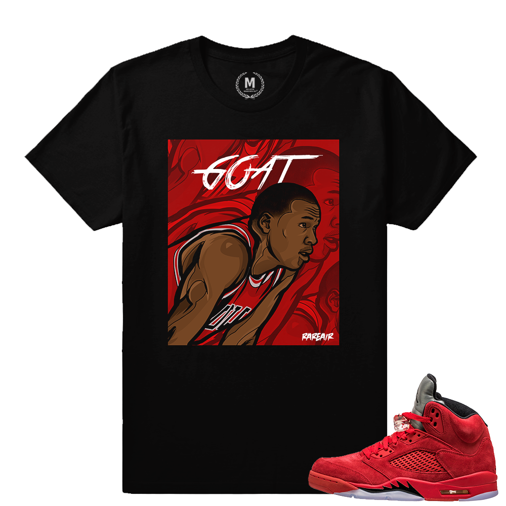 Jordan 5 shirts - Goat Rare Air - Black