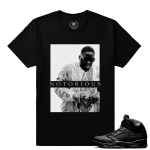 Jordan 5s Black Pinnacle Sneaker tee shirt - Notorious - Black