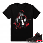 Infrared 6s sneaker tees | Jackson tribute | Black shirt