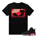 Infrared 6s Black | No 350s | Black shirt