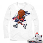 Jordan 6 Tinker | MJ Toon | White Long Sleeve shirt