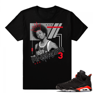 Infrared 6s Black | The Answer | Black shirt