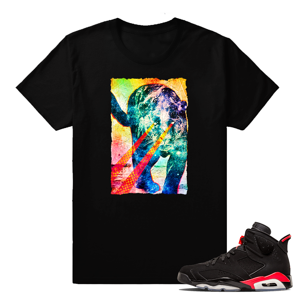 Infrared 6s sneaker tees | Tiger Infrared | Black shirt